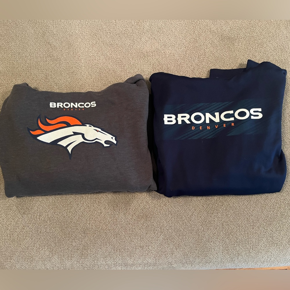 2 for $25 DENVER BRONCOS sweatshirts